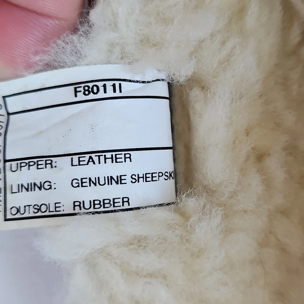UGG Ansley Women's Brown Suede Slippers with Sheepskin Lining 8 - Picture 11 of 12